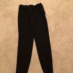 Express black tie waist ankle pants 2